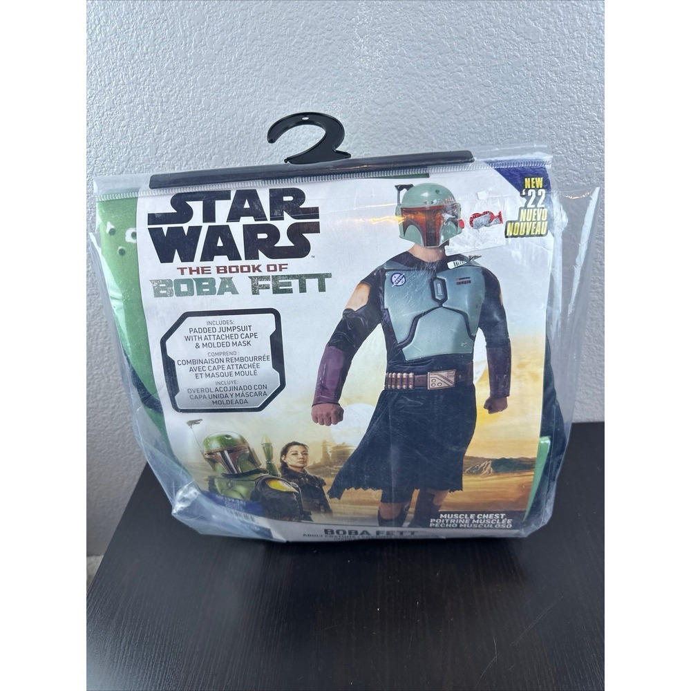 Star Wars The Book Of Boba‎ Fett Adult 32-34 Jazwares Costume Play Jumpsuit Mask